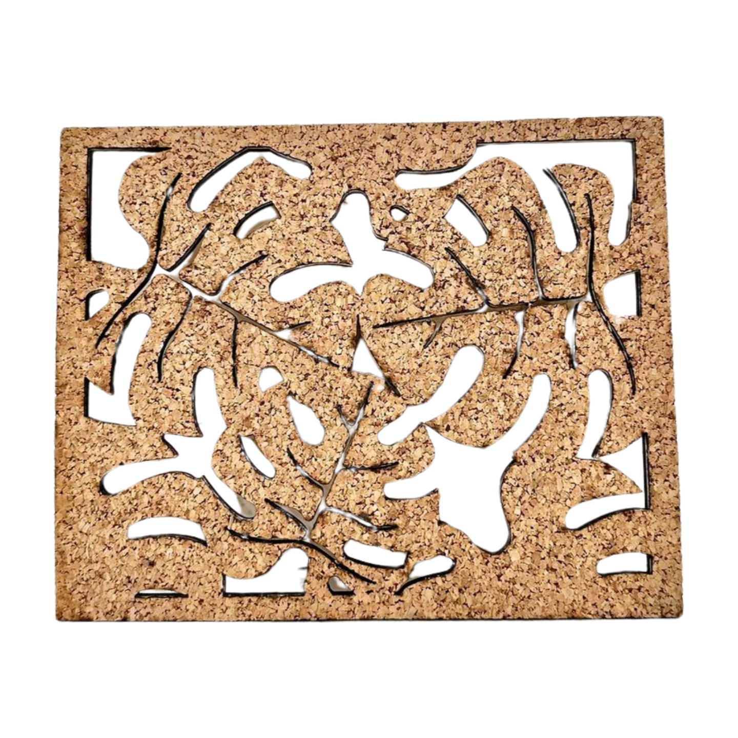 Monstera Leaf Cork Trivet.