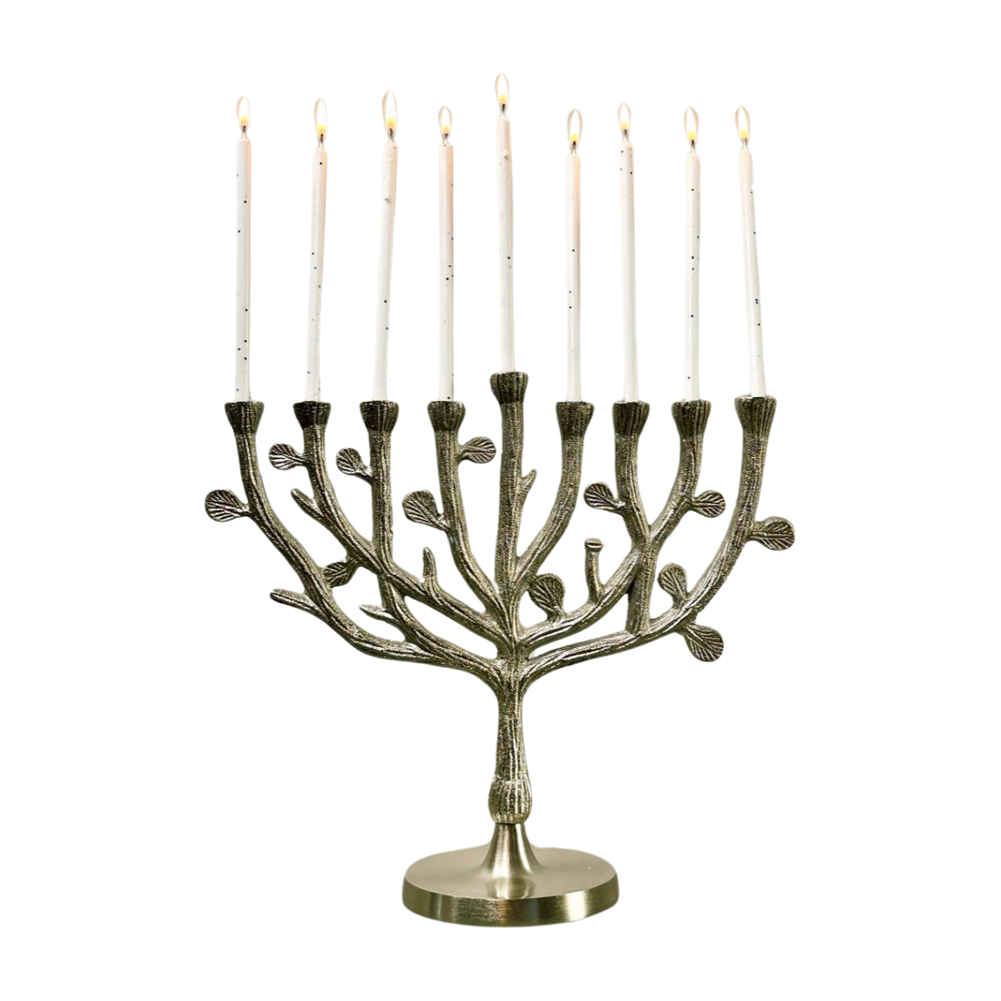 Tree of Life Menorah with Candles